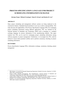 3 PSL for Project Management Applications