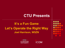 CTU Presents - Contest University