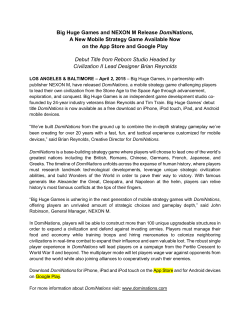 DomiNations Press Release