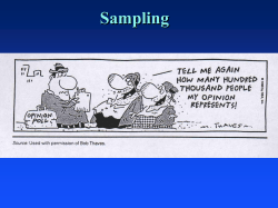 Available Data and Existing Statistics