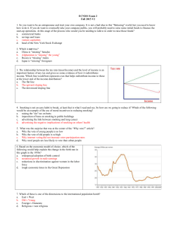ECN201 Exam 2 Fall 2015 V2 1. So you want to be an entrepreneur