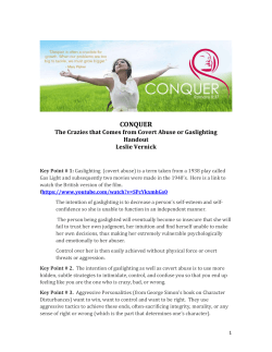 CONQUERING Crazyiness Handout