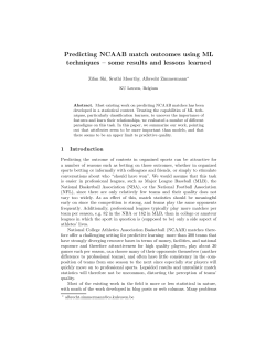 Predicting NCAAB match outcomes using ML - DTAI