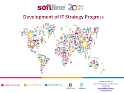 Development of IT Strategy Progress