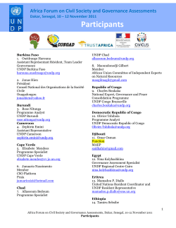 Participants Roster