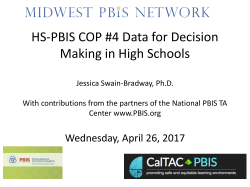 HSCOP #4 Data for Decision Making in High School