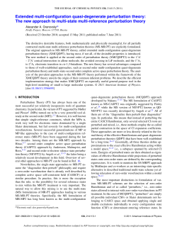 Extended multi-configuration quasi-degenerate perturbation theory