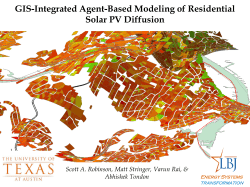 GIS-Integrated Agent-Based Modeling of Residential Solar