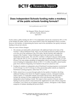 Does Independent Schools funding make a mockery of the public