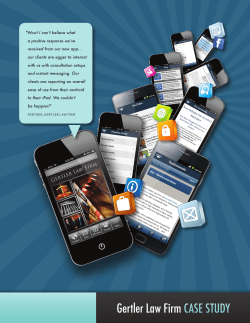 Gertler Law Firm CASE STUDY