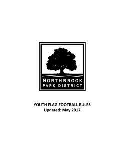 Youth Flag Football Rules - Northbrook Park District