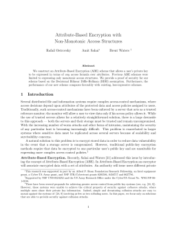 Attribute-Based Encryption with Non