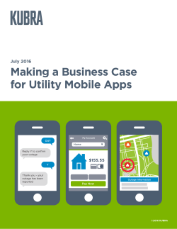 Making a Business Case for Utility Mobile Apps