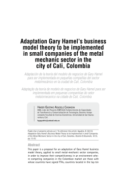 Adaptation Gary Hamel`s business model theory to be implemented