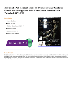 ePub Resident Evil(TM) Official Strategy