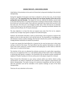 CURLING TIME OUTS - North Central District Athletic Association