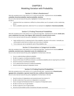 CHAPTER 5 Modeling Variation with Probability