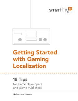Getting Started with Gaming Localization