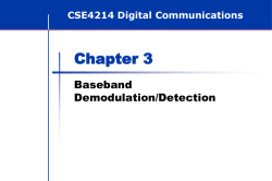 Detection of binary signal in AWGN
