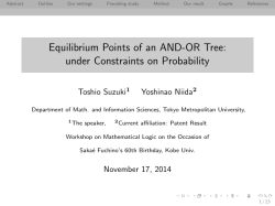 Equilibrium Points of an AND-OR Tree: under