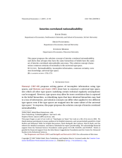 Interim correlated rationalizability