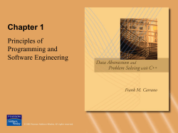 Principles of Programming and Software Engineering