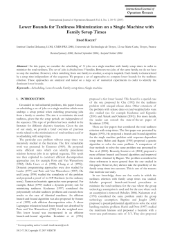 lower bounds for tardiness minimization on a single machine with