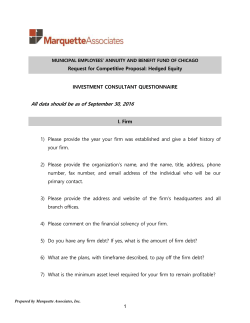 MUNICIPAL EMPLOYEES` ANNUITY AND BENEFIT FUND OF
