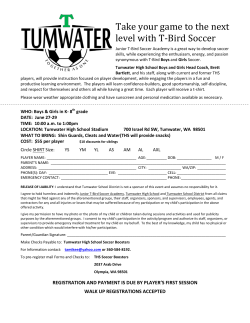 Take your game to the next level with T‐Bird Soccer