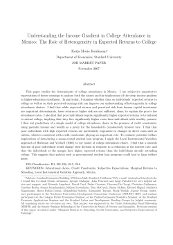 Understanding the Income Gradient in College Attendance in