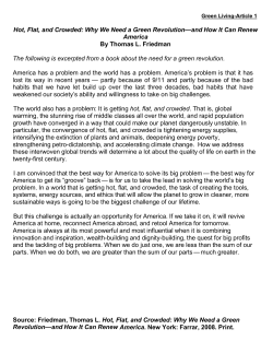 Samuelson, Robert J. &ldquo;Selling the Green Economy.&rdquo; Washington