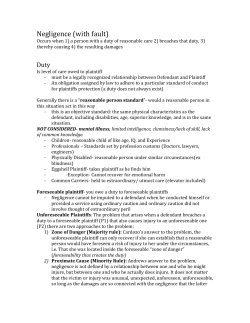 Contributory negligence