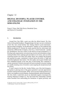 Chapter 12 DIGITAL DYSTOPIA: PLAYER CONTROL AND