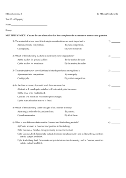 Exam Window - Microeconomics WNE UW