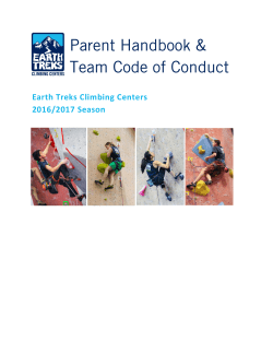 Parent Handbook and Team Code of Conduct