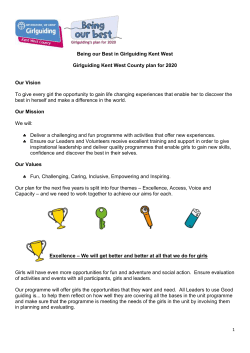 Being Our Best - Girlguiding Kent West