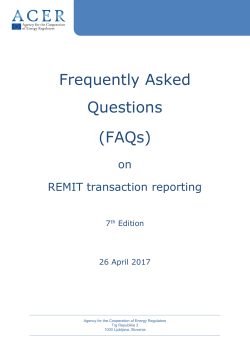 FAQs on Transaction Reporting
