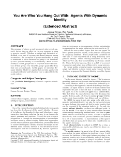 Agents With Dynamic Identity - gaips - INESC-ID