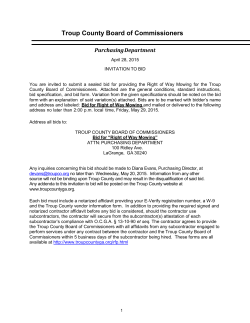 Mowing of Right of Ways - Troup County Government
