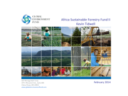 Africa Sustainable Forestry Fund II