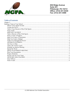 EIN: 52-2270910 - National Club Football Association