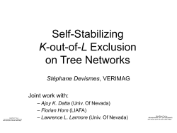 Self-Stabilizing K-out-of-L Exclusion on Tree Networks