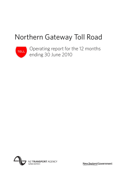 Northern Gateway Toll Road