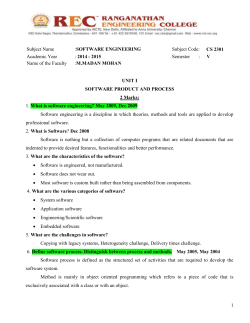 UNIT II - softwarecse