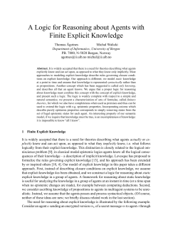 A Logic for Reasoning about Agents with Finite Explicit Knowledge
