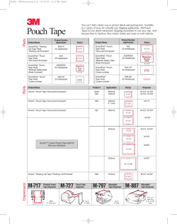 Pouch Tape Sell Sheet