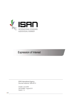 Expression of interest