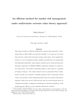 An efficient method for market risk management under