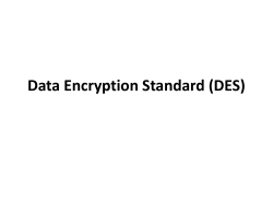 Data Encryption Standard