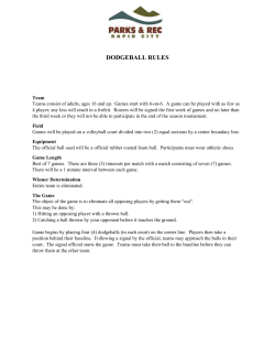 dodgeball rules - All